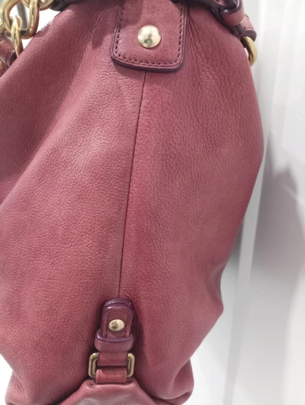 🎀 RARE Coach Limited Edition Brooke Hobo Bag – Cranberry/Dusty Rose (14141) ✨